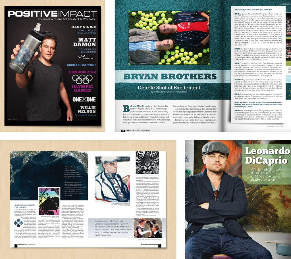 positive impact magazine magazine layout showcase