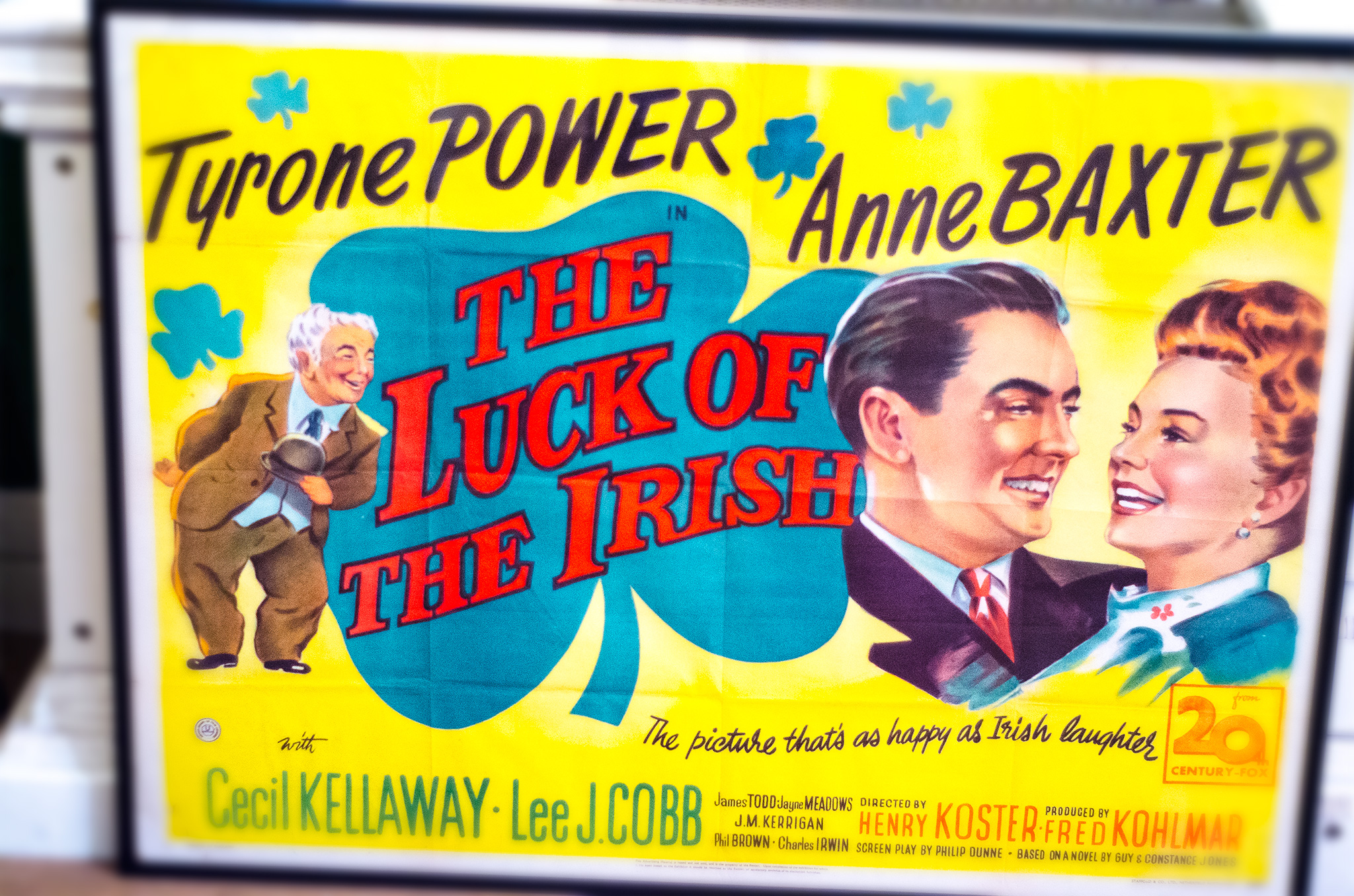 dublin luck of the irish vintage poster